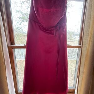 Vintage Joanie G. elegant magenta dress with matching shawl